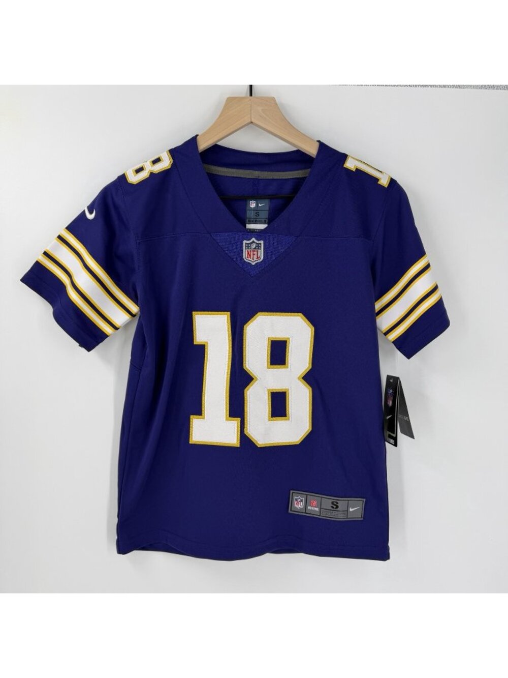 NWT Nike On Field Minnesota Vikings Justin Jefferson Jersey Stitched KIDS Small